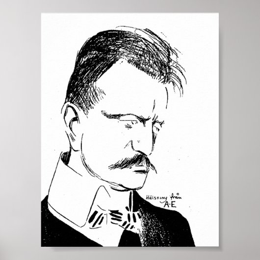 Sibelius: schets van Albert Engström (1904) Poster (Voorkant)