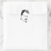 Sibelius: schets van Albert Engström (1904) Ronde Sticker (Tas)