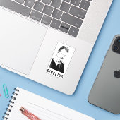 Sibelius: schets van Albert Engström (1904) Sticker (Laptop met iPhone)