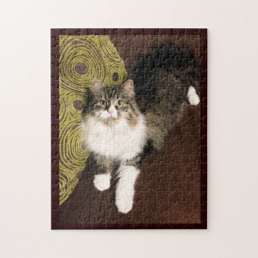 Siberian Cat Jigzaag Puzzle Legpuzzel (Verticaal)