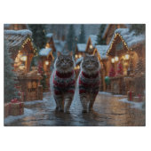 Siberian Cats Christmas Snow Holiday  Snijplank (Voorkant)