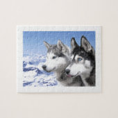 Siberian Huskies Legpuzzel (Horizontaal)