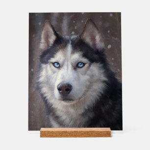Siberian Husky Acryl Bord