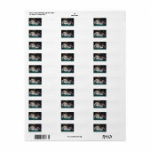 Siberian Husky Address labs Etiket (Full Sheet)