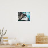 Siberian Husky Art Poster/Print Poster (Keuken)