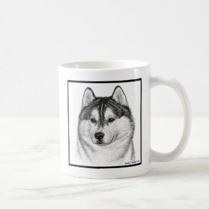 Siberian Husky Art van Glenda S. Harlan Koffiemok