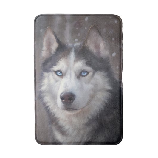 Siberian Husky Badmat (Voorkant Verticaal)