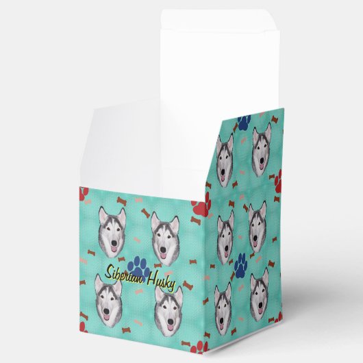 Siberian Husky Bedankdoosjes (Geopend)