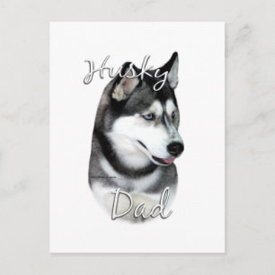 Siberian Husky (blk) Pa 2 Briefkaart
