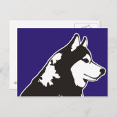 Siberian Husky Briefkaart (Voorkant / Achterkant)