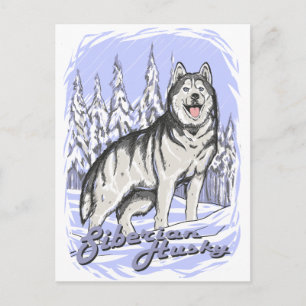 Siberian Husky Briefkaart