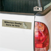 Siberian Husky Bumpersticker (Op Truck)