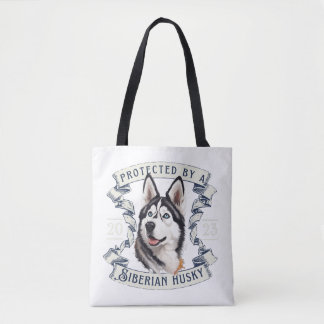 Siberian Husky Canvas tas