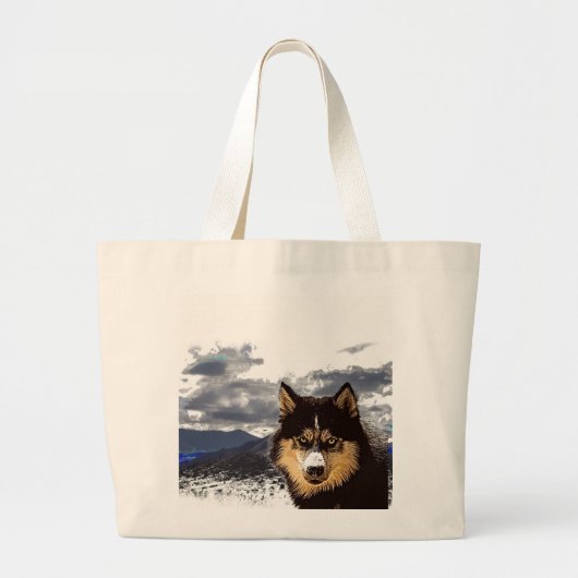 Siberian Husky Canvas tas (Voorkant)