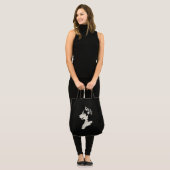 Siberian Husky Canvas tas Cross Wolf Beach Canvas (Voorkant (model))