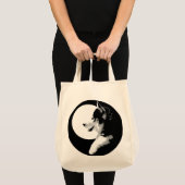 Siberian Husky Canvas tas Organic Husky Malamute B (Voorkant (product))