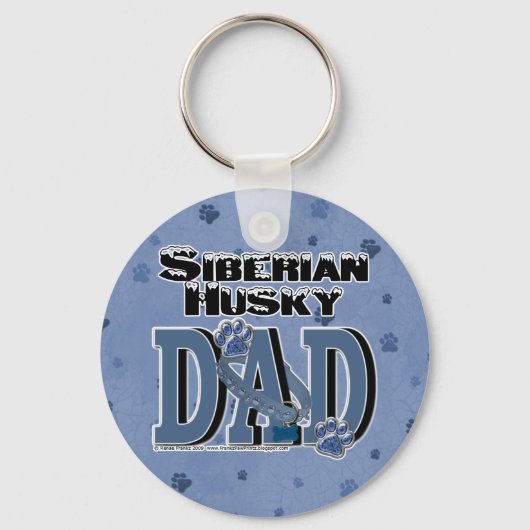 Siberian Husky DAD Sleutelhanger (Voorkant)