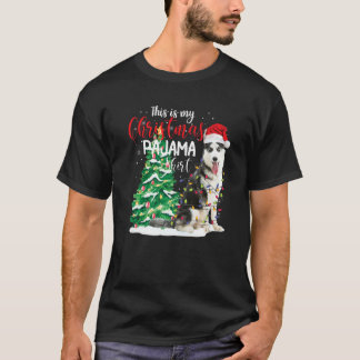 Siberian Husky Dit is mijn kerstpajama-hond T-shirt