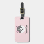 Siberian Husky Dog Bagagelabel (Voorkant verticaal)