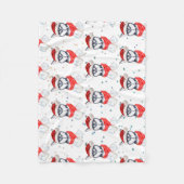 Siberian Husky Dog Breed Christmas Stars Fleece Deken (Voorkant)