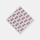 Siberian Husky Dog Breed Christmas Stars Servet (Hoek)