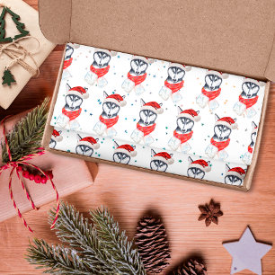Siberian Husky Dog Breed Christmas Stars Tissuepapier