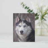 Siberian Husky Dog Briefkaart (Staand voorkant)