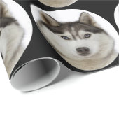 "Siberian Husky dog" Cadeaupapier (Rol Hoek)