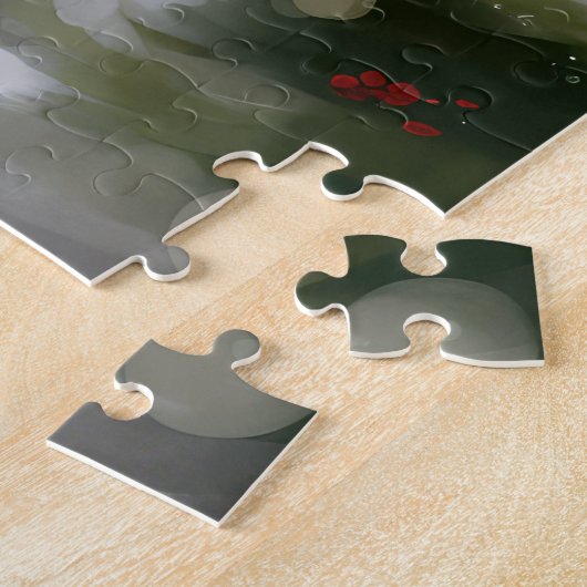 Siberian Husky Dog in sneeuwkerst Legpuzzel (Zijkant)