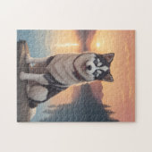 Siberian Husky Dog Legpuzzel (Horizontaal)