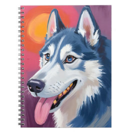 Siberian Husky | Dog Portrait Painting Notitieboek