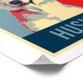 Siberian Husky Dog Portrait Pop Art Poster (Hoek)