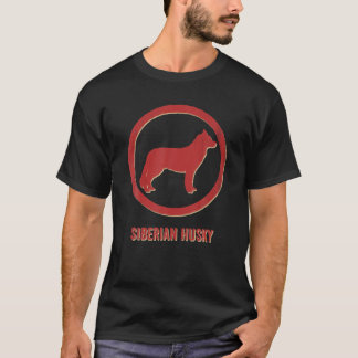 Siberian Husky Dog Retro  T-shirt