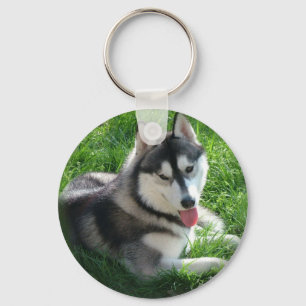 Siberian Husky Dog Sleutelhanger
