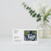 Siberian Husky Dog Visitekaartje (Staand voorkant)