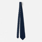 Siberian Husky Dogs Pattern Monogrammed Stropdas (Achterkant)