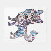 Siberian Husky Fleece Blanket (Voorkant (Horizontaal))