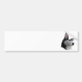 Siberian Husky - Gestormd Afbeelding - Voeg Jouw t Bumpersticker (Voorkant)