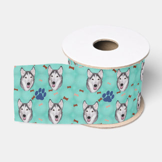 Siberian Husky Grosgrain Lint