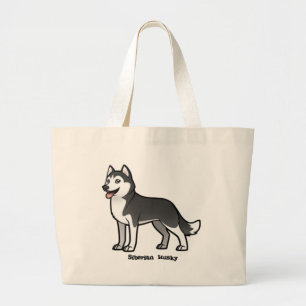 Siberian Husky Grote Tote Bag