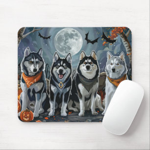 Siberian Husky Halloween Spel Halloween  Muismat