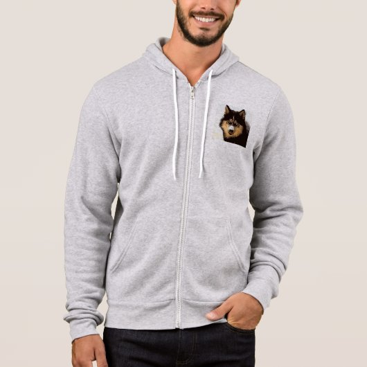 Siberian Husky Hoodie (Voorkant)
