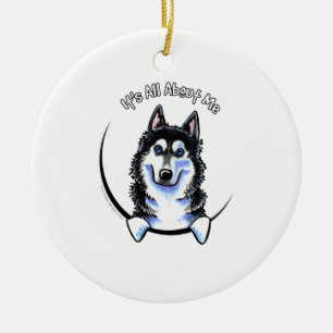 Siberian Husky IAAM Keramisch Ornament