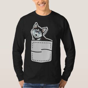 Siberian Husky in mijn eigenaar van Pocket Cute Do T-shirt