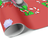 Siberian Husky Kerstmis Cadeaupapier (Rol Hoek)