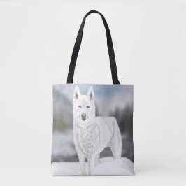 Siberian Husky Kerstmis Draagtas