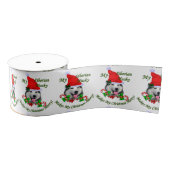 Siberian Husky Kerstmis Grosgrain Lint (Spoel)