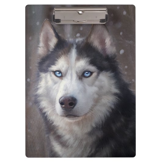 Siberian Husky Klembord (Voorkant)