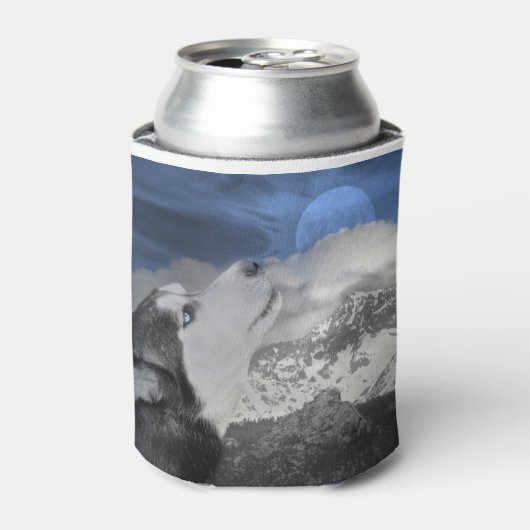 Siberian Husky Koelbox Blikjeskoeler (Blikje Voorkant)