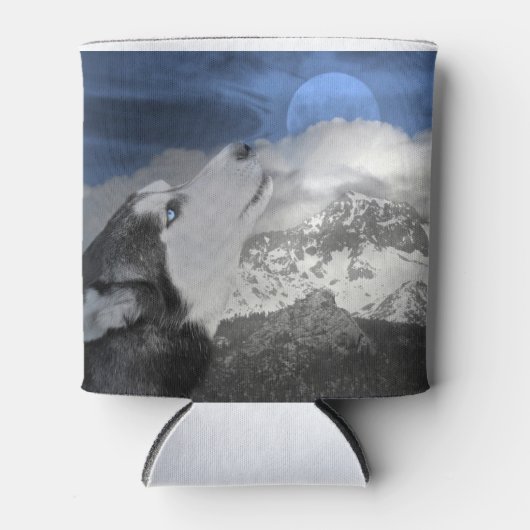 Siberian Husky Koelbox Blikjeskoeler (Voorkant)